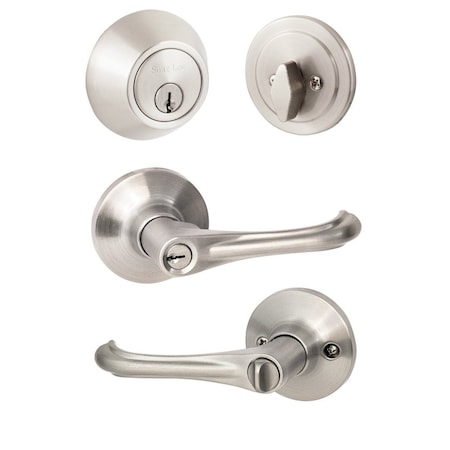 Sure-Loc Hardware Sure-Loc Hardware Helena Entry Lever with KA Deadbolt, Satin Nickel HA107/DB201 15